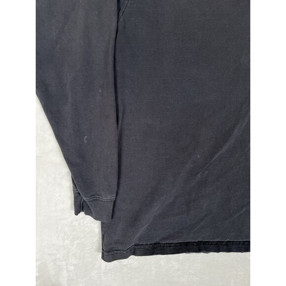 Vintage Carhartt Black Long Sleeve T-Shirt Size Medium Sleeve Spell Out Faded - Picture 2 of 9